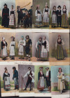 Estonia, Russia Group of postcards - Estonian folk clothes (12)
Sold as seen, no return. 