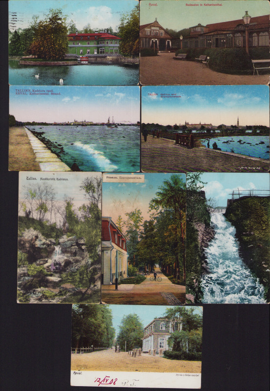 Estonia, Russia Group of postcards - Tallinn - Kadriorg (8)
Sold as seen, no ret...