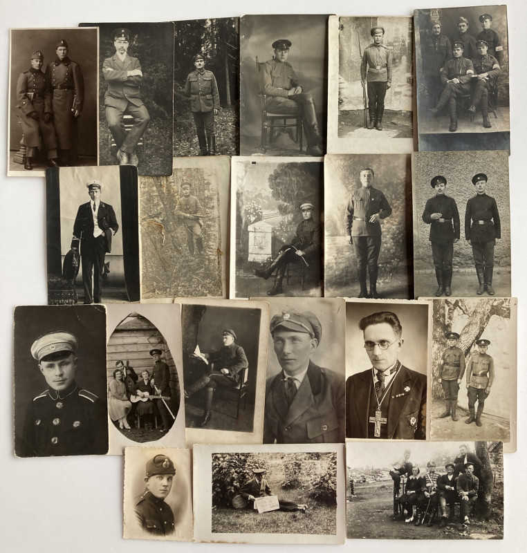 Estonia, Russia - Group of postcards photos - Military, men in uniform (20)
Sold...