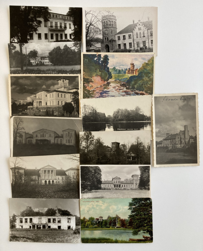 Estonia Group of postcards - Pühajärve & other castles and mansions (13)
Sold as...