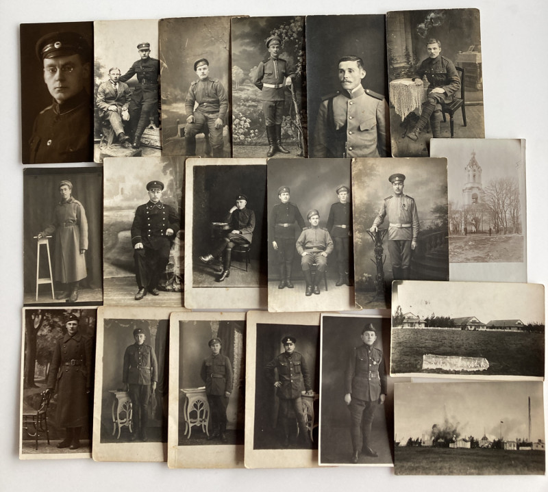 Estonia, Russia - Group of postcards photos - Military, Men in uniform (19)
Sold...