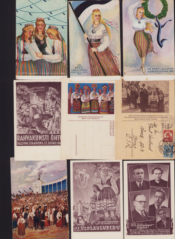 Estonia Group of postcards - Song Festival (18)
Sold as seen, no return. 