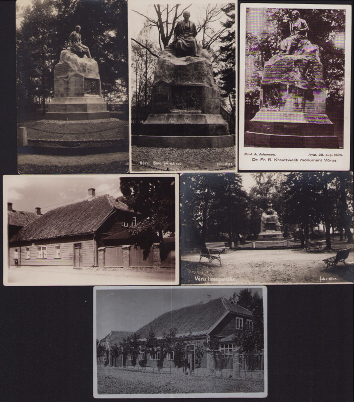 Estonia Group of postcards - Võru - Dr. Fr.R. Kreutzwaldi maja & monument (6)
So...