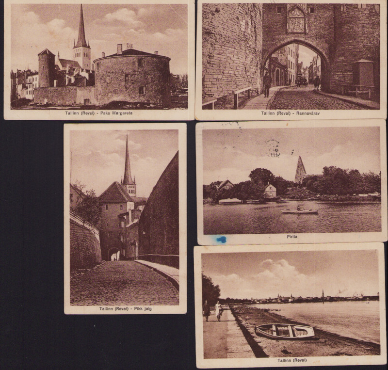 Estonia Group of postcards - Tallinn - Postcard series sights from Tallinn (5)
S...