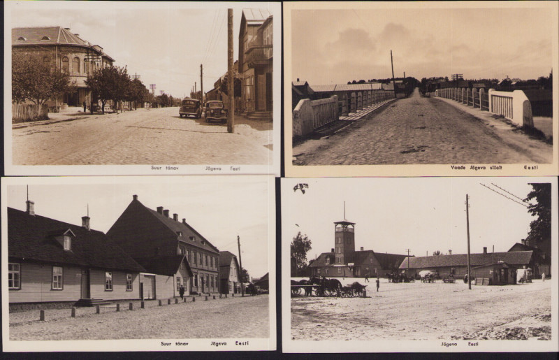 Estonia Group of postcards - Jõgeva - Suur tänav, Vaade Jõgeva sillalt (4)
Sold ...