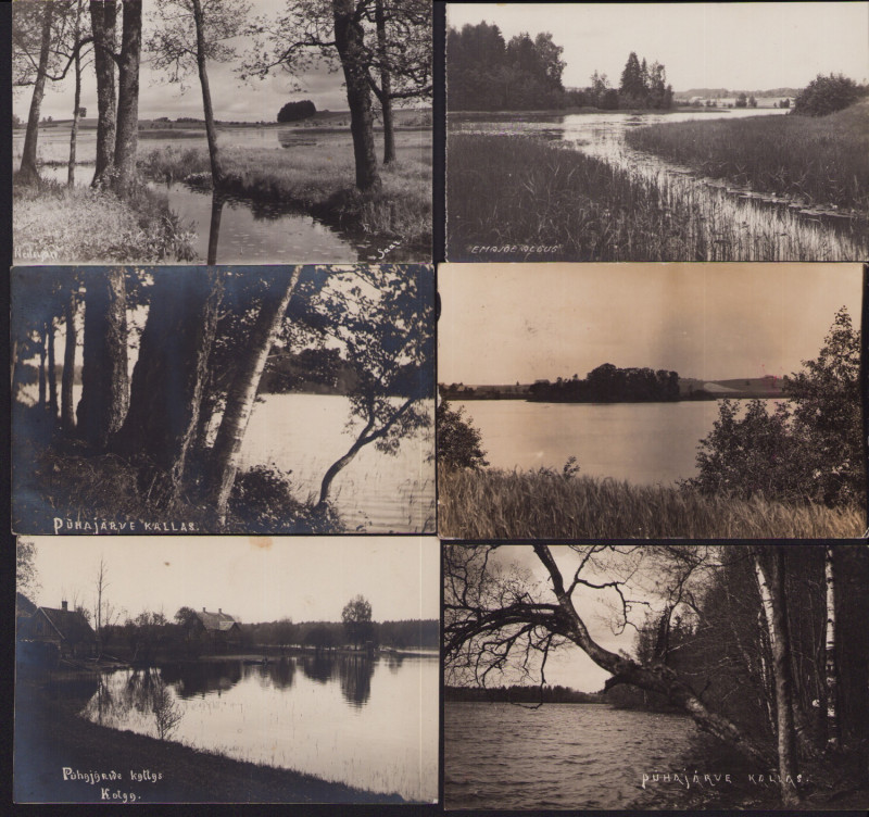 Estonia Group of postcards - Pühajärv - Kallas, Neitsijärv, Emajõe algus (6)
Sol...