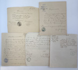 Estonia, Russia Group of documents since 1865 (10)
Sold as seen, no return. 