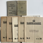 Estonia lot of literature - Üliõpilasleht 1926, 1929 & Tuletõrje õpik 1938, Tuletõrje väike käsiraamat 1936 (14)
Sold as is, no return. 
