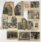 Group of drawings on newspapers from possibly Eduard Wiiralt
Sold as seen, no return. Saved from the fire.