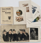 Group of collectibles - 2 pictures, Tartu 950 cards, book ed. Wiiraltin Retrospektiivisen Näyttelyn Luettelo 1917-1936 (4)
Sold as seen, no return. 