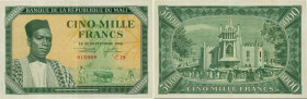 Country : MALI 
Face Value : 5000 Francs 
Date : 22 septembre 1960 
Period/Province/Bank : Banque de la République du Mali 
Catalogue reference : ...