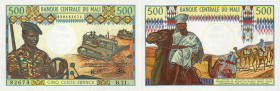 Country : MALI 
Face Value : 500 Francs 
Date : (1973-1984) 
Period/Province/Bank : Banque Centrale du Mali 
Catalogue reference : P.12e 
Additio...