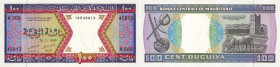 Country : MAURITANIA 
Face Value : 100 Ouguiya 
Date : 28 novembre 1989 
Period/Province/Bank : Banque Centrale de Mauritanie 
Catalogue reference...