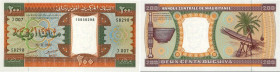 Country : MAURITANIA 
Face Value : 200 Ouguiya 
Date : 28 novembre 1989 
Period/Province/Bank : Banque Centrale de Mauritanie 
Catalogue reference...