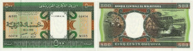 Country : MAURITANIA 
Face Value : 500 Ouguiya 
Date : 28 novembre 1992 
Period/Province/Bank : Banque Centrale de Mauritanie 
Catalogue reference...
