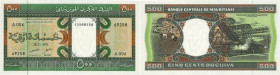 Country : MAURITANIA 
Face Value : 500 Ouguiya 
Date : 28 novembre 1993 
Period/Province/Bank : Banque Centrale de Mauritanie 
Catalogue reference...