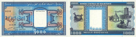 Country : MAURITANIA 
Face Value : 1000 Ouguiya 
Date : 28 novembre 1991 
Period/Province/Bank : Banque Centrale de Mauritanie 
Catalogue referenc...