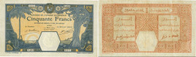 Country : FRENCH WEST AFRICA (1895-1958) 
Face Value : 50 Francs DAKAR 
Date : 14 mars 1929 
Period/Province/Bank : Banque de l'Afrique Occidentale...