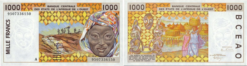 Country : WEST AFRICAN STATES 
Face Value : 1000 Francs 
Date : 1995 
Period/...