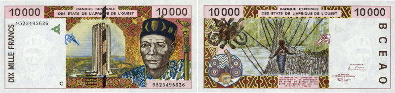 Country : WEST AFRICAN STATES 
Face Value : 10000 Francs 
Date : 1995 
Period...