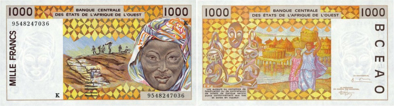 Country : WEST AFRICAN STATES 
Face Value : 1000 Francs 
Date : 1995 
Period/...