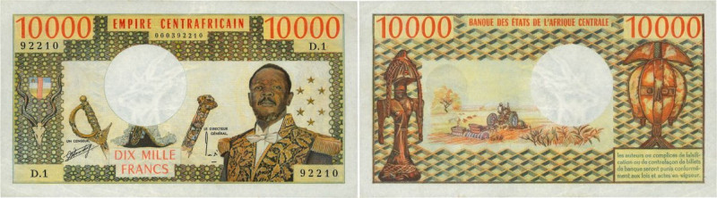 Country : CENTRAL AFRICAN REPUBLIC 
Face Value : 10000 Francs 
Date : (1978) ...