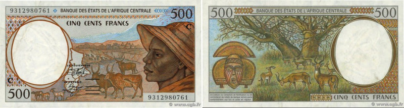 Country : CENTRAL AFRICAN STATES 
Face Value : 500 Francs 
Date : 1993 
Perio...