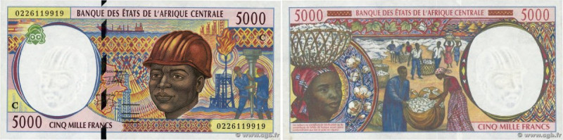 Country : CENTRAL AFRICAN STATES 
Face Value : 5000 Francs 
Date : 2002 
Peri...