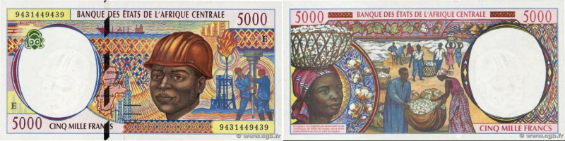 Country : CENTRAL AFRICAN STATES 
Face Value : 5000 Francs 
Date : 1994 
Peri...