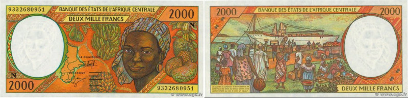 Country : CENTRAL AFRICAN STATES 
Face Value : 2000 Francs 
Date : 1993 
Peri...