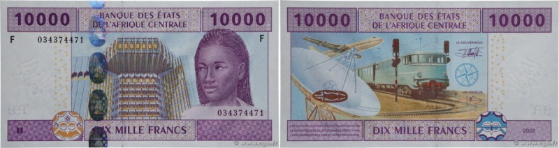 Country : CENTRAL AFRICAN STATES 
Face Value : 10000 Francs 
Date : 2002 
Per...