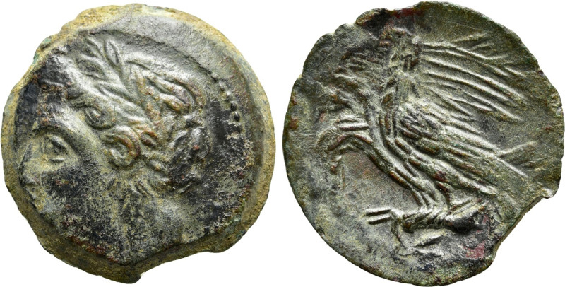 SICILY. Akragas. Phintias (Tyrant, 287-279 BC). Ae. 

Obv: Laureate head of Ze...