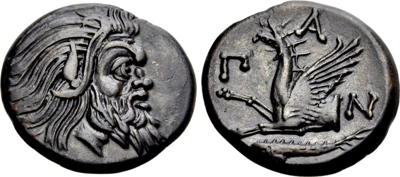 CIMMERIAN BOSPOROS. Pantikapaion. Ae (Circa 310-304/3 BC). 

Obv: Bearded head...