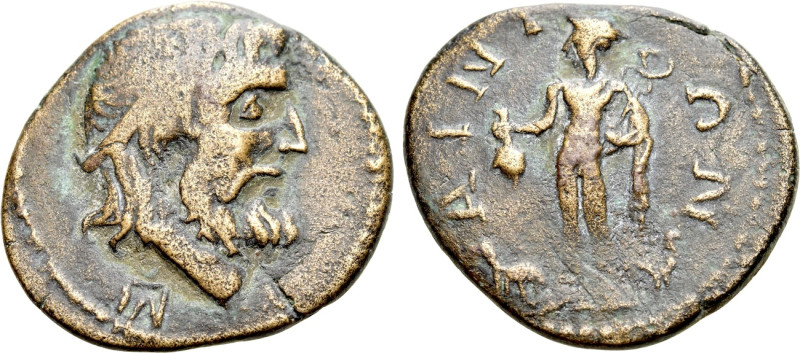 THRACE. Ainos. Ae (2nd-1st centuries BC). 

Obv: Diademed head of Poseidon rig...