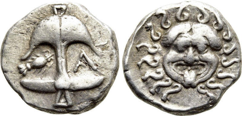 THRACE. Apollonia Pontika. Drachm (Circa 480/78-450 BC). 

Obv: Upright anchor...