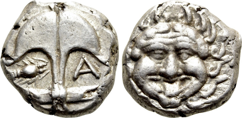 THRACE. Apollonia Pontika. Drachm (Circa 480/78-450 BC). 

Obv: Upright anchor...