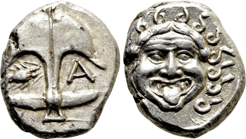 THRACE. Apollonia Pontika. Drachm (Circa 480/78-450 BC). 

Obv: Upright anchor...