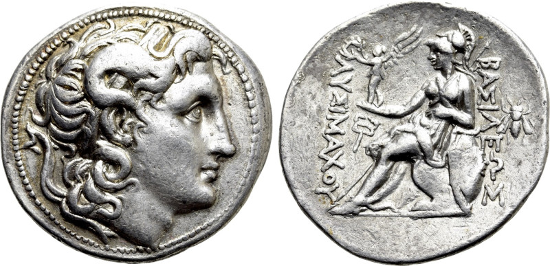 KINGS OF THRACE (Macedonian). Lysimachos (305-281 BC). Tetradrachm. Amphipolis. ...