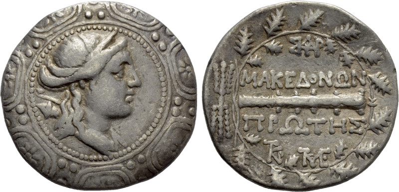 MACEDON UNDER ROMAN PROTECTORATE. First Meris. Tetradrachm (Circa 167-148 BC). A...