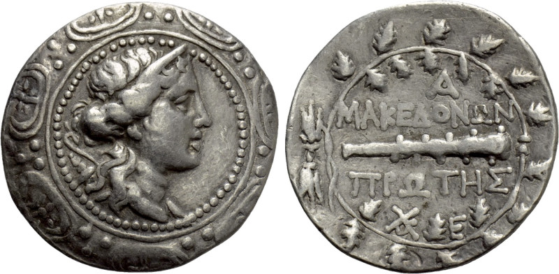 MACEDON UNDER ROMAN PROTECTORATE. First Meris. Tetradrachm (Circa 167-148 BC). A...