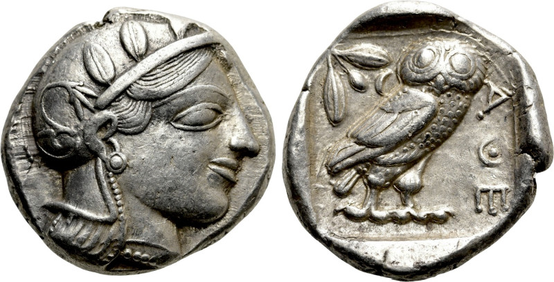 ATTICA. Athens. Tetradrachm (Circa 460-454 BC). 

Obv: Helmeted head of Athena...