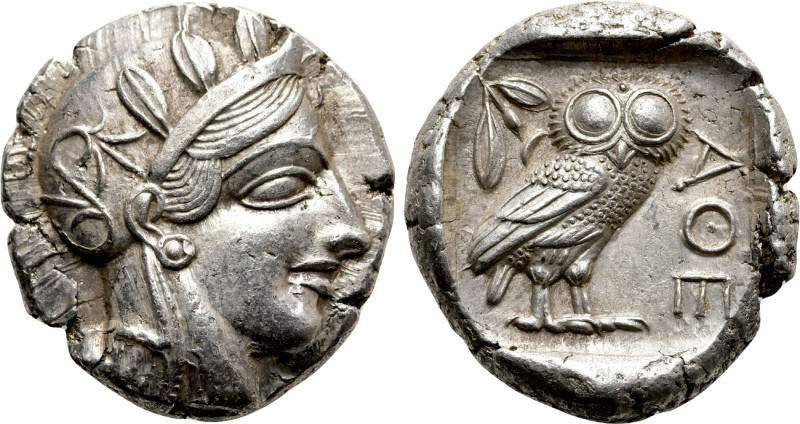 ATTICA. Athens. Tetradrachm (Circa 454-404 BC). 

Obv: Helmeted head of Athena...