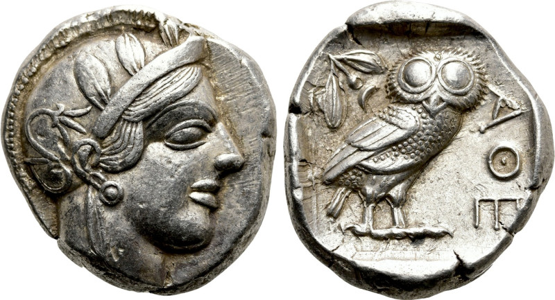 ATTICA. Athens. Tetradrachm (Circa 454-404 BC). 

Obv: Helmeted head of Athena...