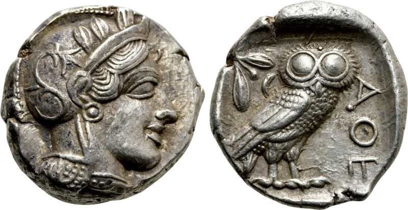 ATTICA. Athens. Tetradrachm (Circa 454-404 BC). 

Obv: Helmeted head of Athena...