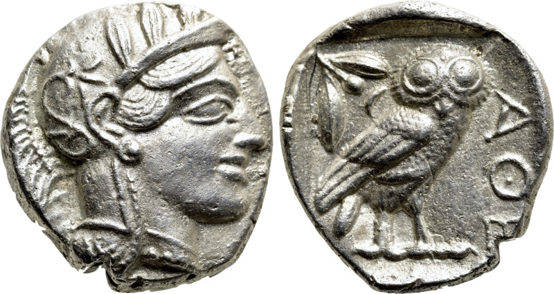 ATTICA. Athens. Tetradrachm (Circa 454-404 BC). 

Obv: Helmeted head of Athena...