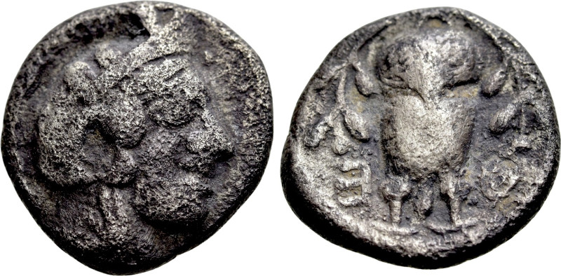 ATTICA. Athens. Hemidrachm (Circa 454-404 BC). 

Obv: Helmeted head of Athena ...