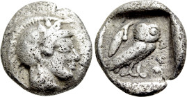 ATTICA. Athens. Obol (Circa 454-404 BC)
