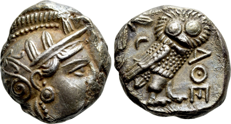 ATTICA. Athens. Tetradrachm (Circa 353-294 BC). 

Obv: Helmeted head of Athena...