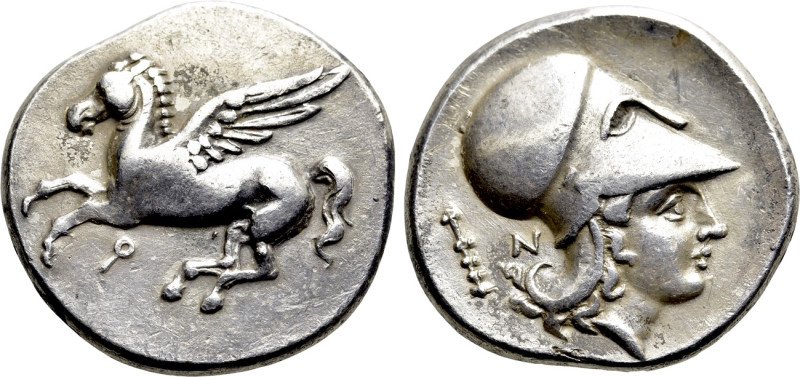 CORINTHIA. Corinth. Stater (Circa 375-300 BC). 

Obv: Pegasos flying left; kop...