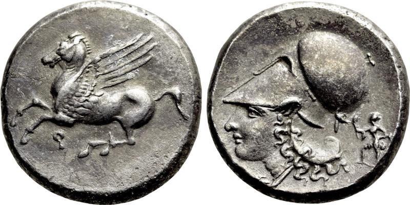 CORINTHIA. Corinth. Stater (Circa 350/45-285 BC). 

Obv: Pegasos flying left; ...